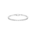Baguette Cut Lab Grown Diamond Tennis Bracelet