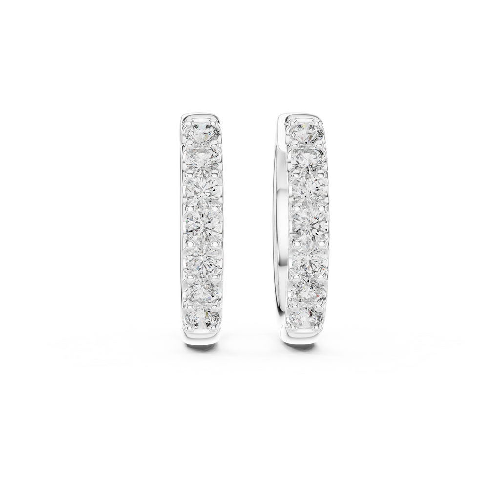 Classic Lab Grown Diamond Huggie Hoop Earring