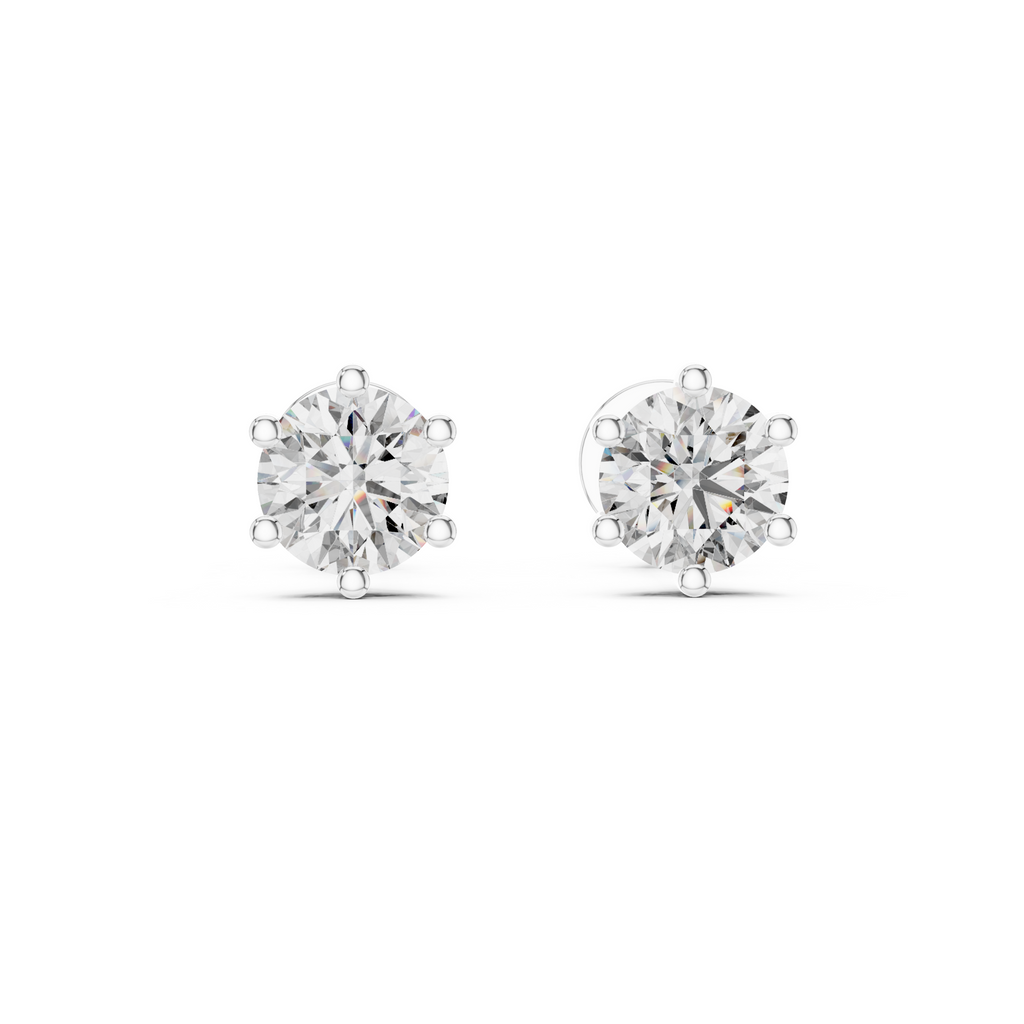 Classic Solitaire Lab Grown Diamond Stud