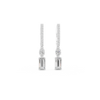 Baguette Cut Diamond Drop Earring