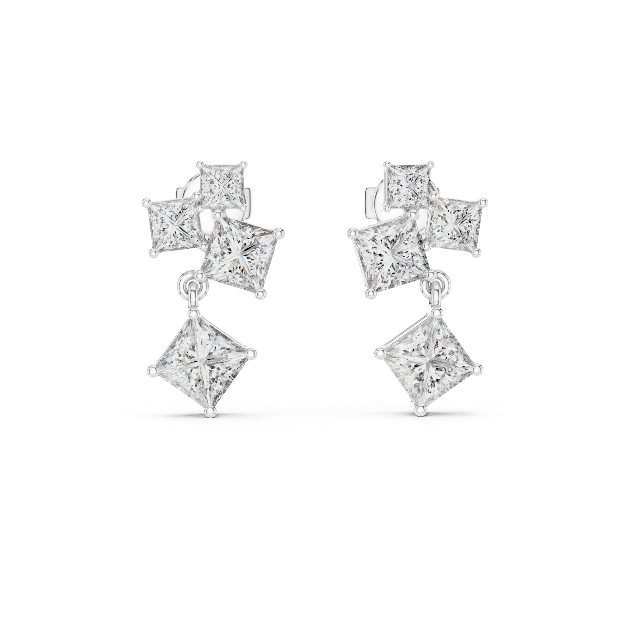 Cascade Lab Grown Diamond Drop Earring