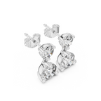 Classic Two-Stone Diamond Drop Earrings