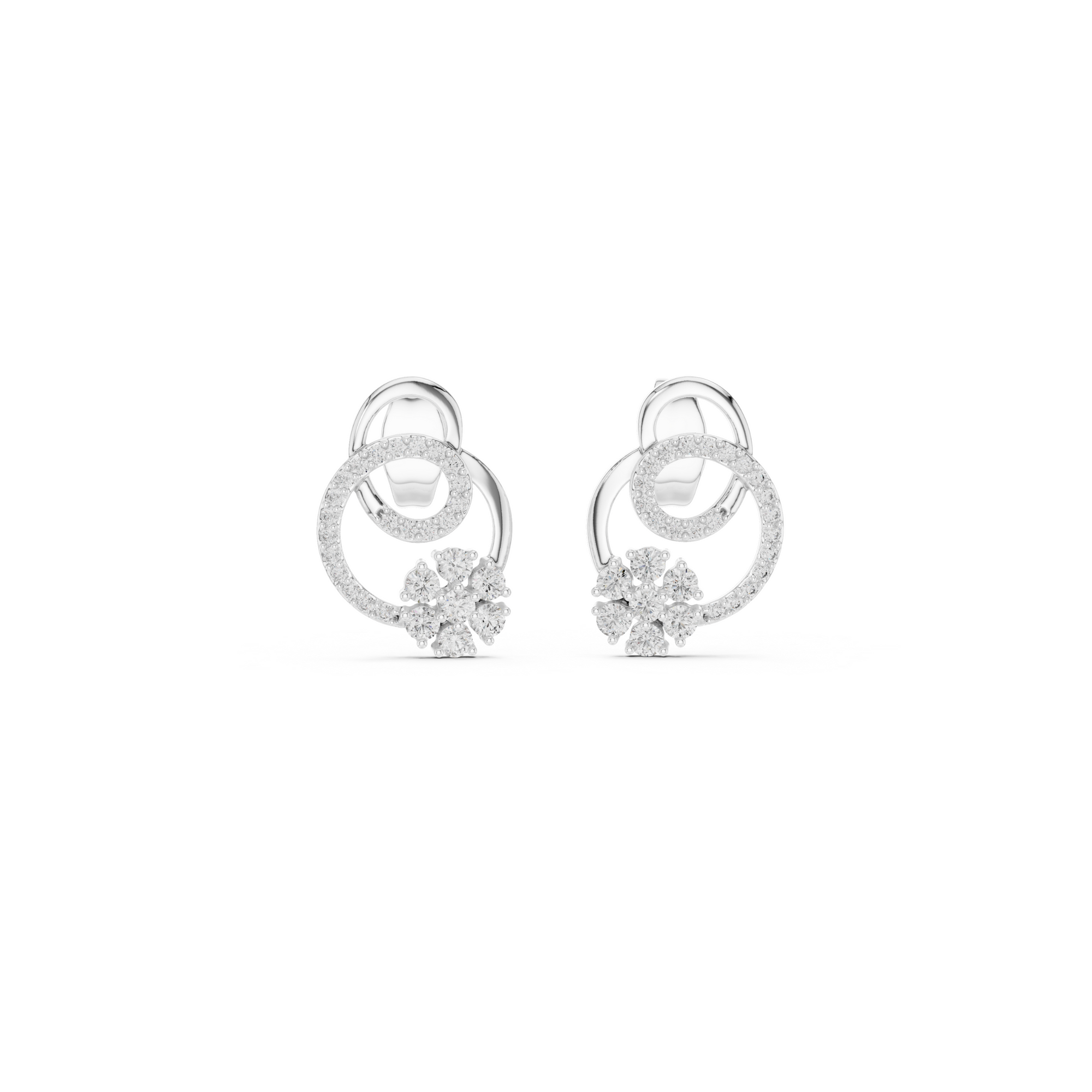 Petal Cluster Lab Grown Diamond Earrings