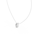 Pear Shape Halo Lab Grown Diamond Pendant