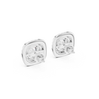 Royal Cushion Lab Grown Diamond Stud