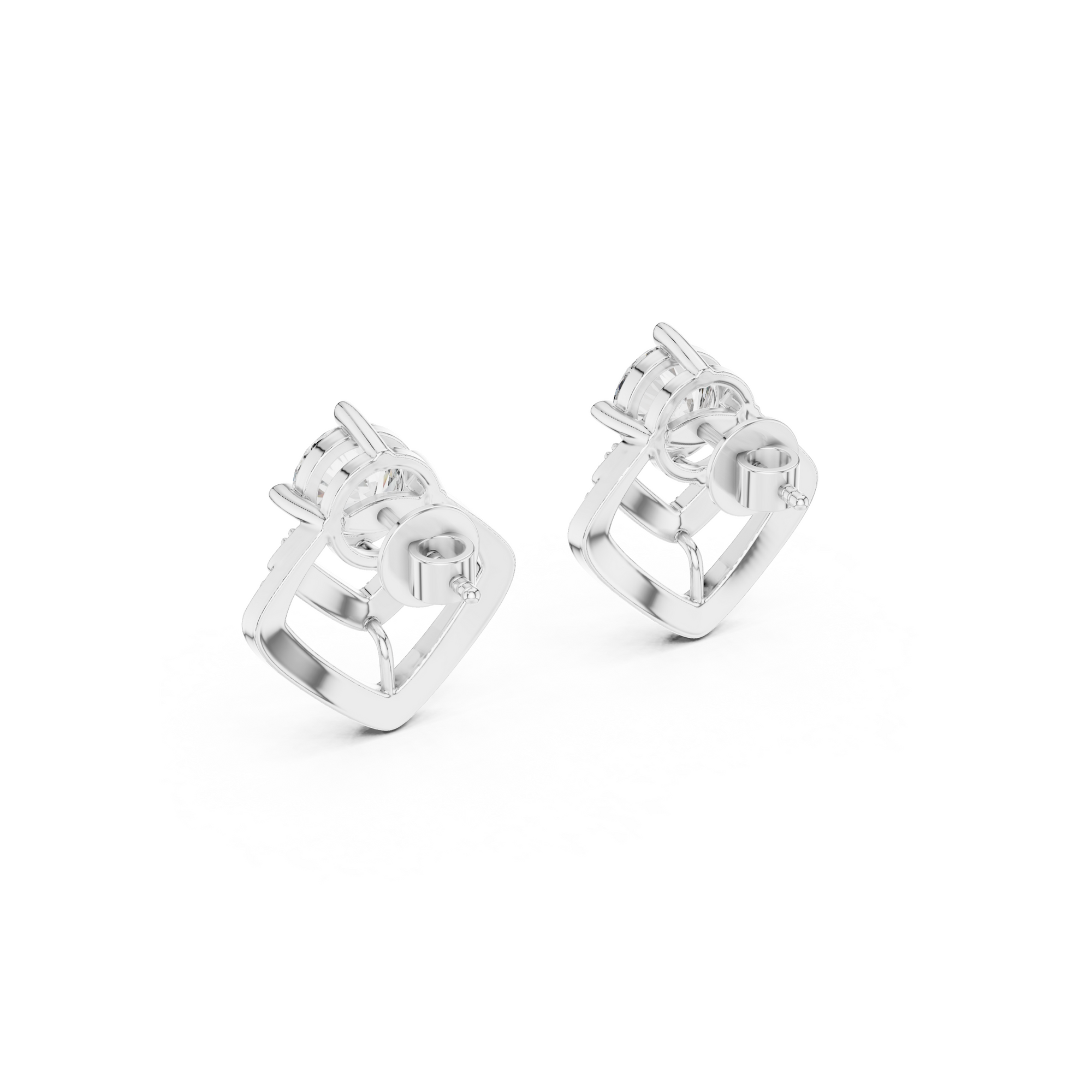Geometric Lab Grown Diamond Stud