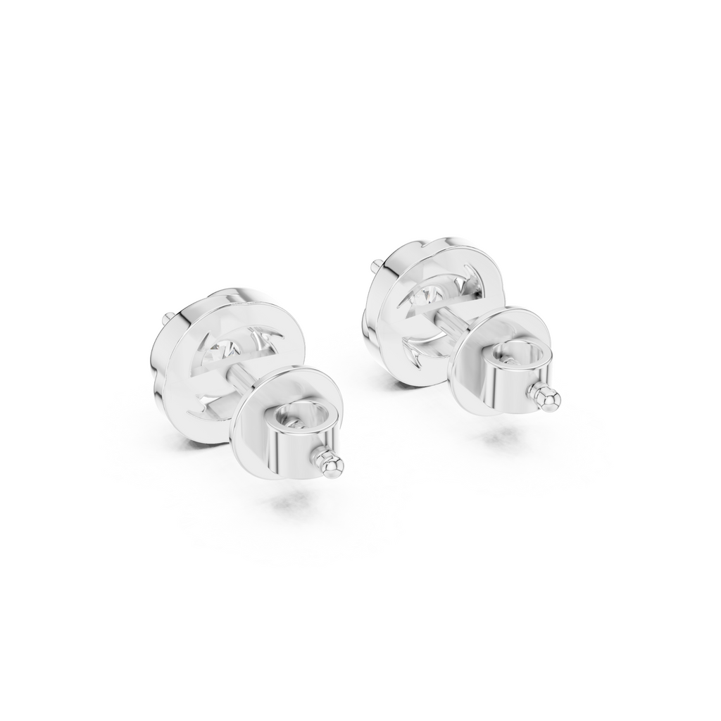 Swirl Solitaire Lab Grown Diamond Stud