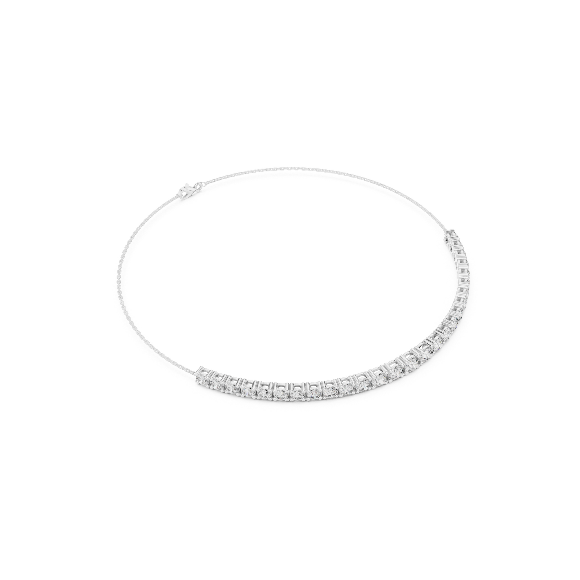 Delicate Lab Grown Diamond Chain Bracelet