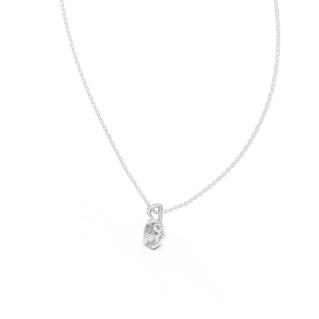 Pear Cut Solitaire Lab Grown Diamond Pendant