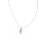 Pear Cut Solitaire Lab Grown Diamond Pendant