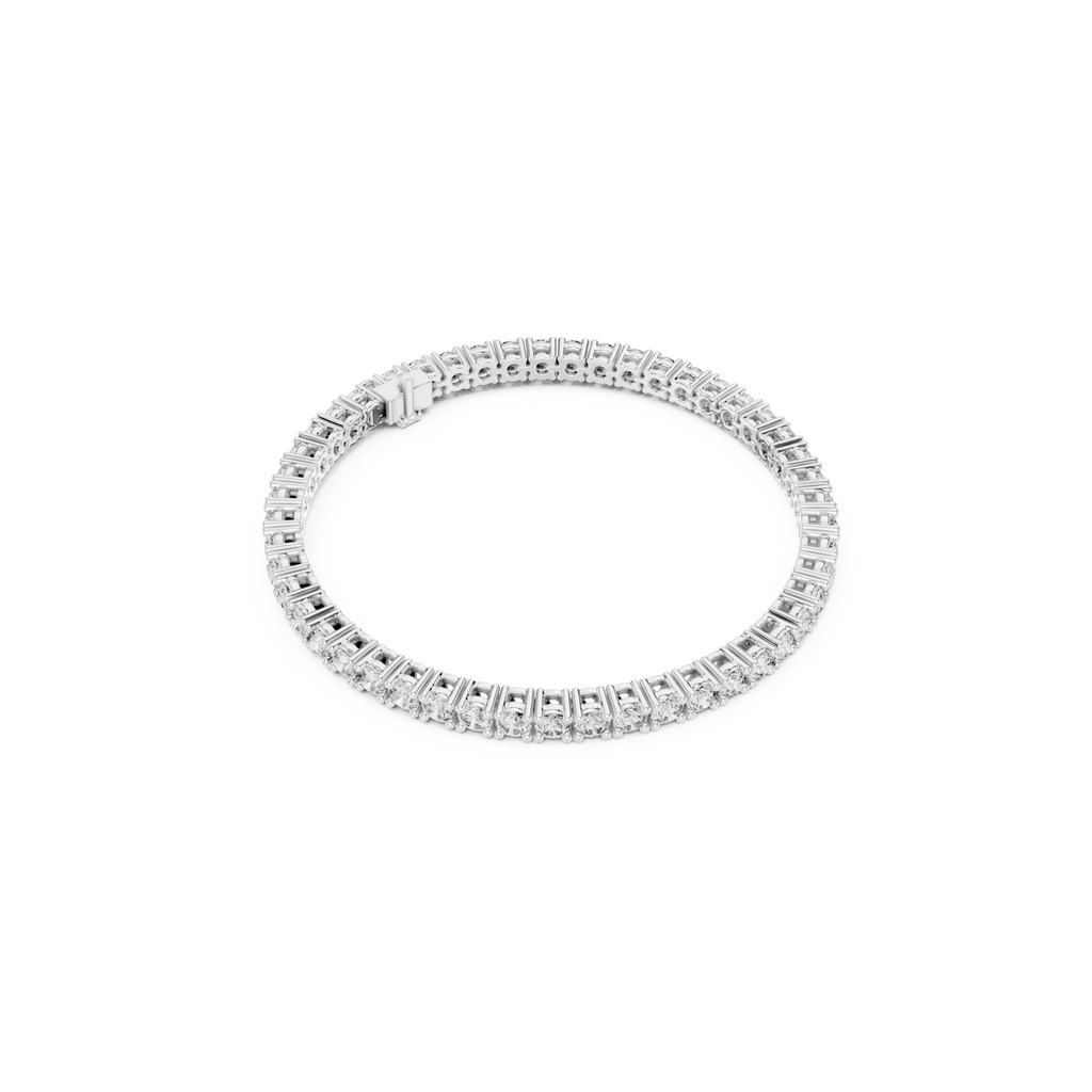 Brilliant Round Lab Grown Diamond Tennis Bracelet