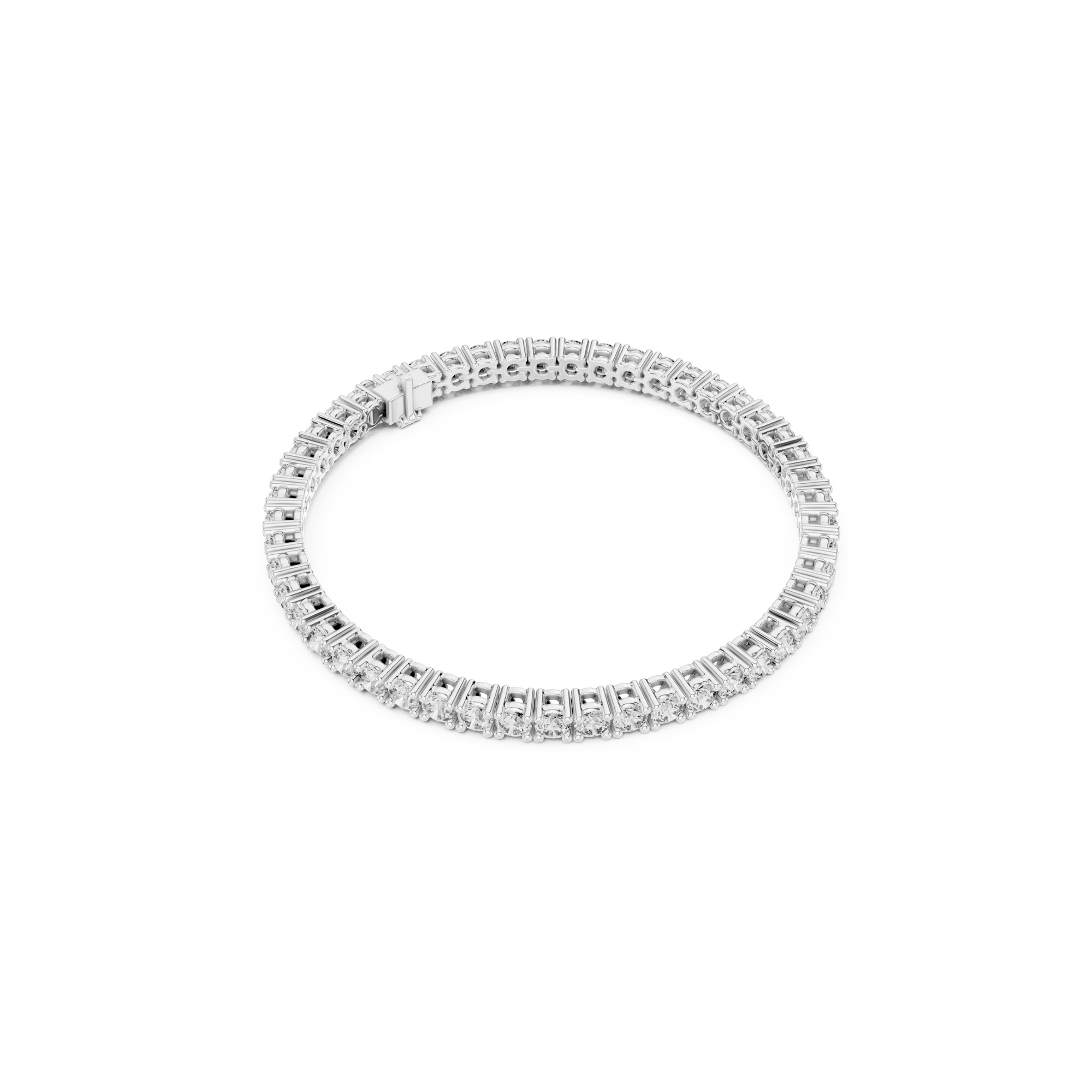 Brilliant Round Lab Grown Diamond Tennis Bracelet