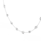 Elegant Gold Bezel-Set Lab Grown Diamond Necklace