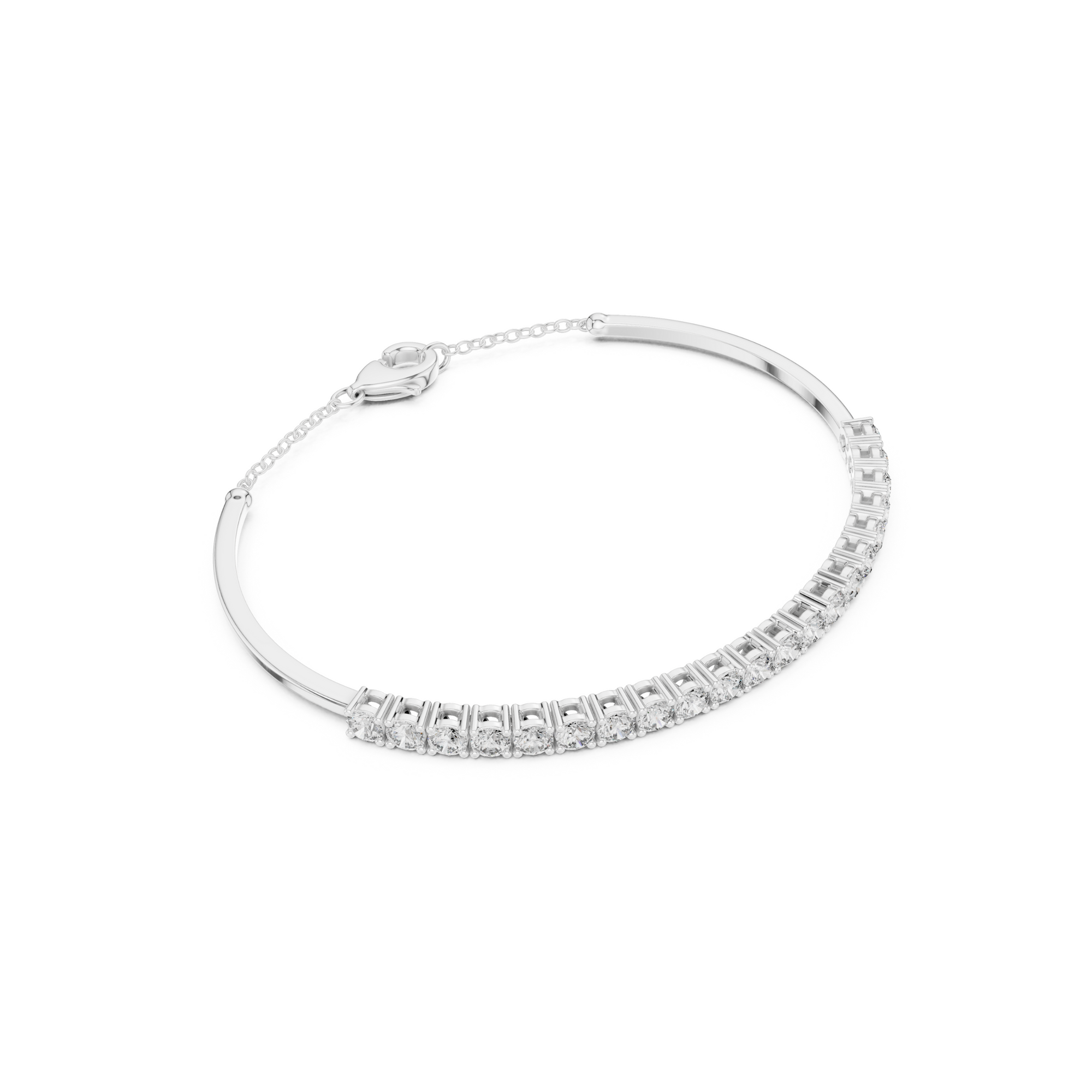 Elegant Lab Grown Diamond Chain Bracelet