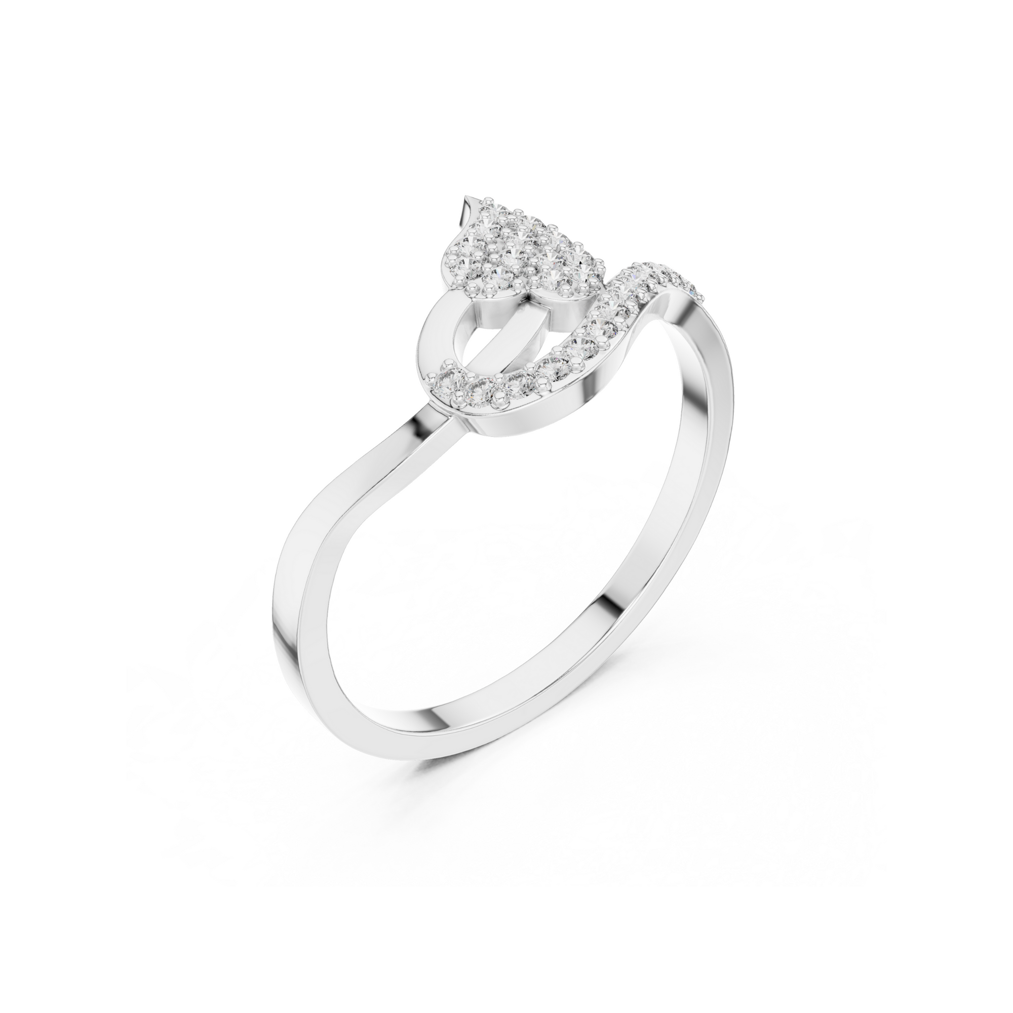 Leaf Lab Grown Diamond Ring
