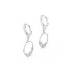 Elegant Oval Drop Lab Grown Diamond Earrings