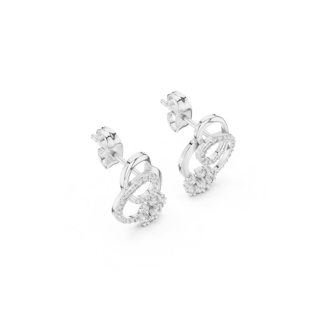 Petal Cluster Lab Grown Diamond Earrings