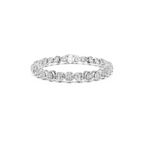 Cushion Cut Lab Grown Diamond Tennis Bracelet