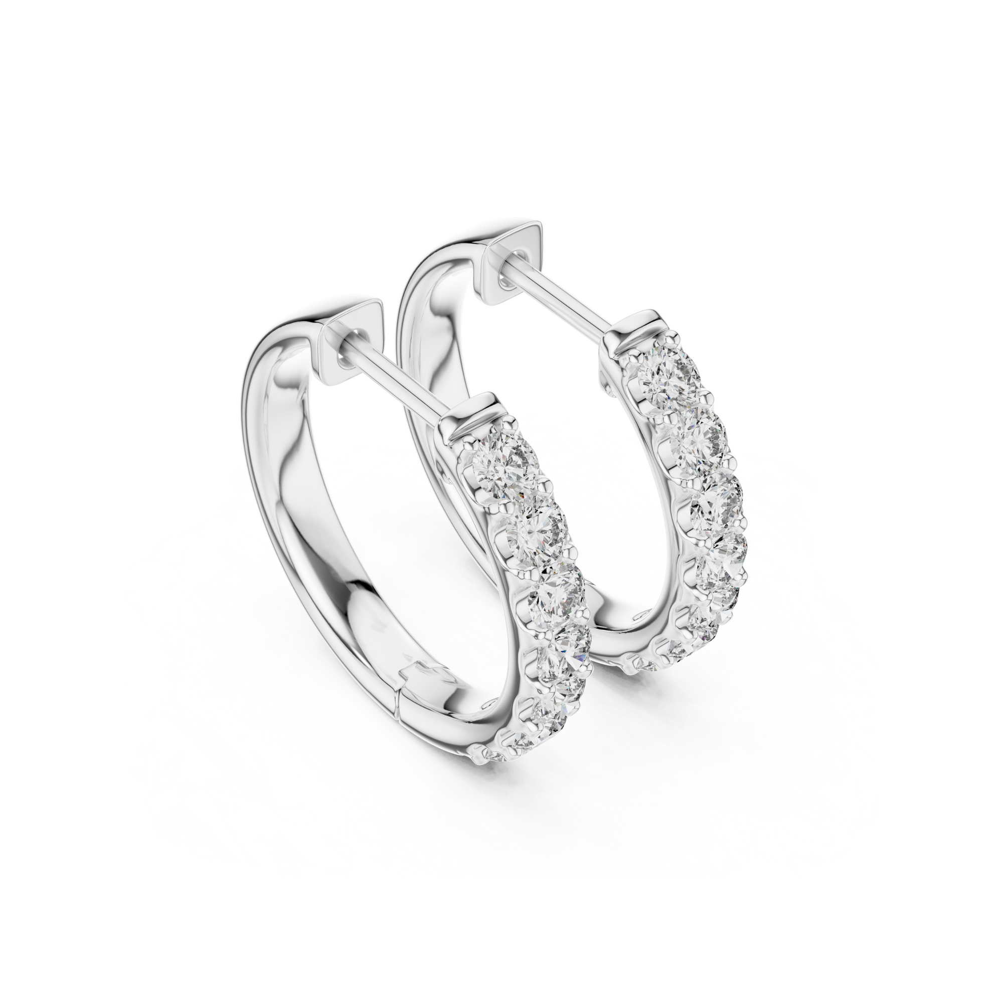 Classic Lab Grown Diamond Huggie Hoop Earring