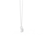 Slick Princess Cut Solitaire Diamond Pendant