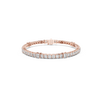 Princess Cut Lab Grown Diamond Tennis Bracelet