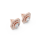 Royal Cushion Lab Grown Diamond Stud