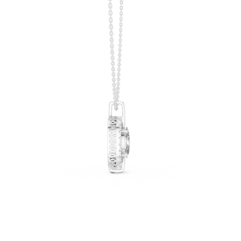 Classic Oval Lab Grown Diamond Solitaire Pendant