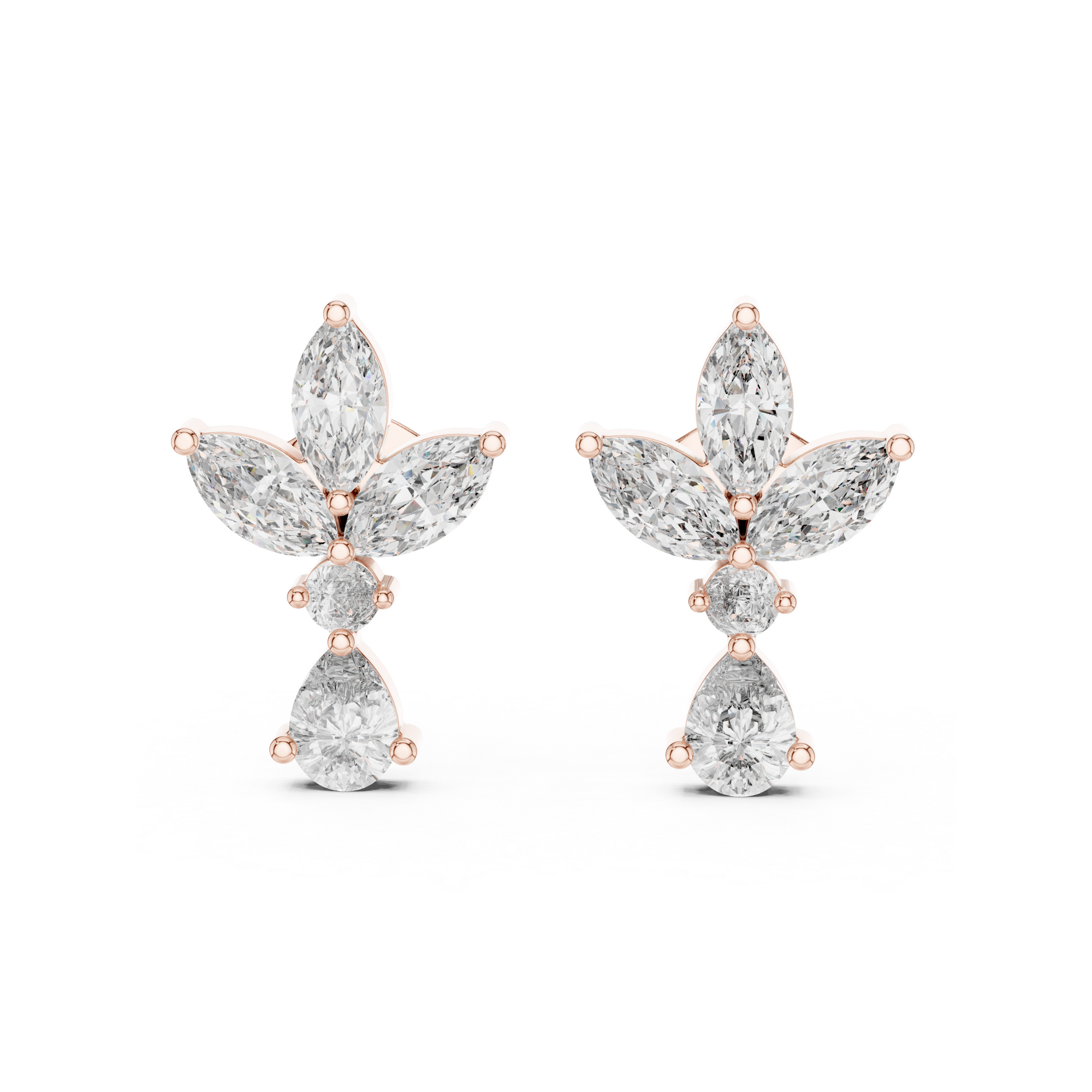 Butterfly Lab Grown Diamond Stud Earrings