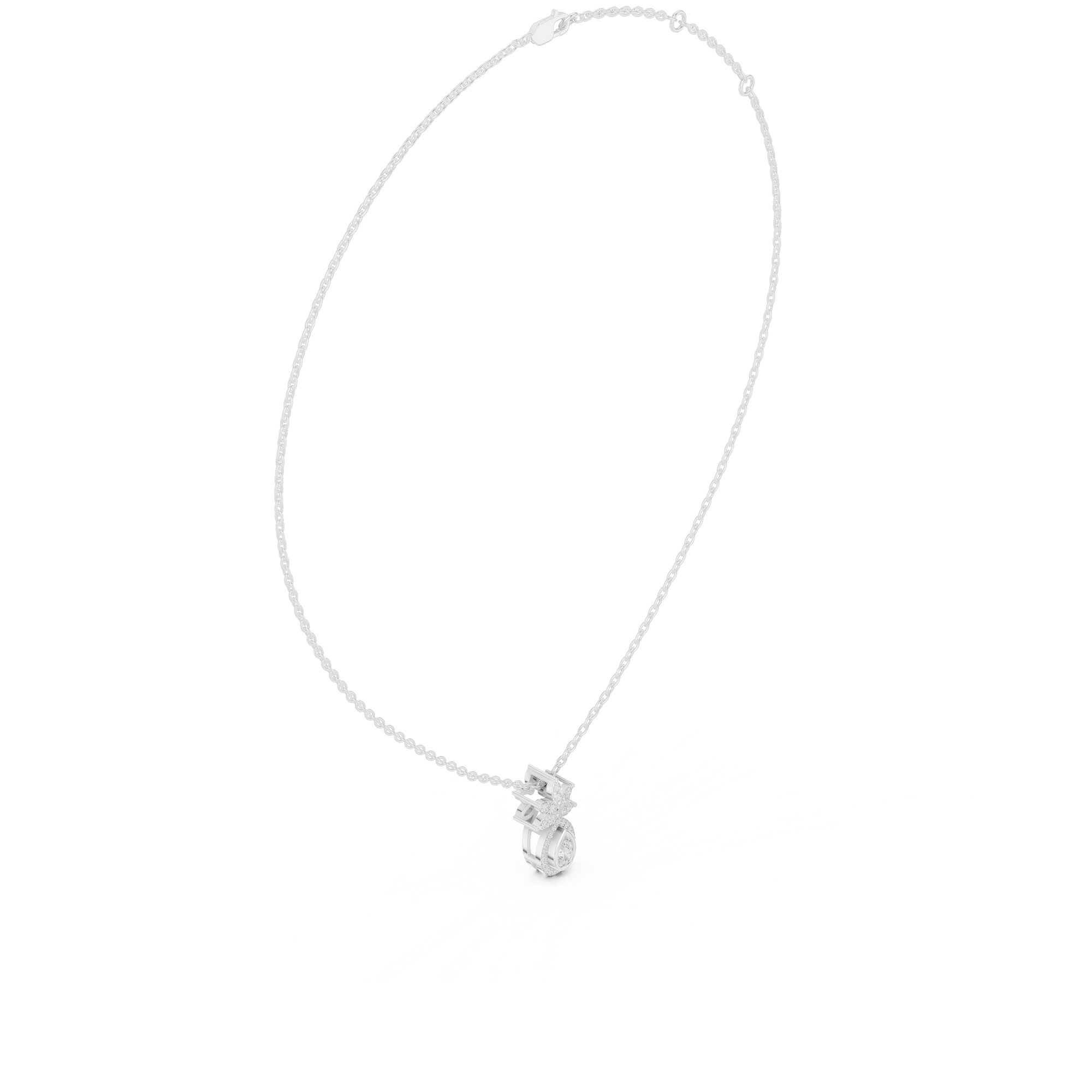 Tropical Lab Grown Diamond Pendant