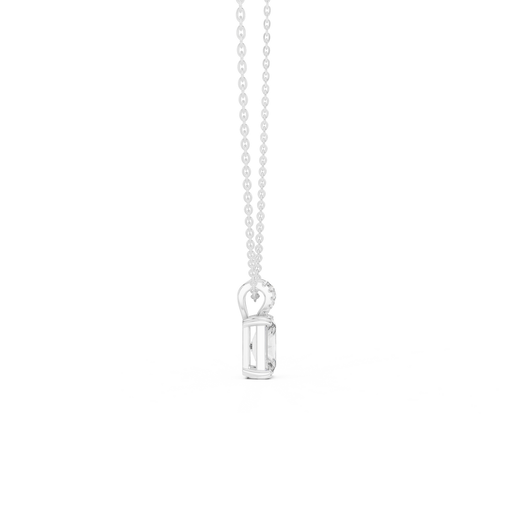 Radiant Cut Solitaire Lab Grown Diamond Pendant