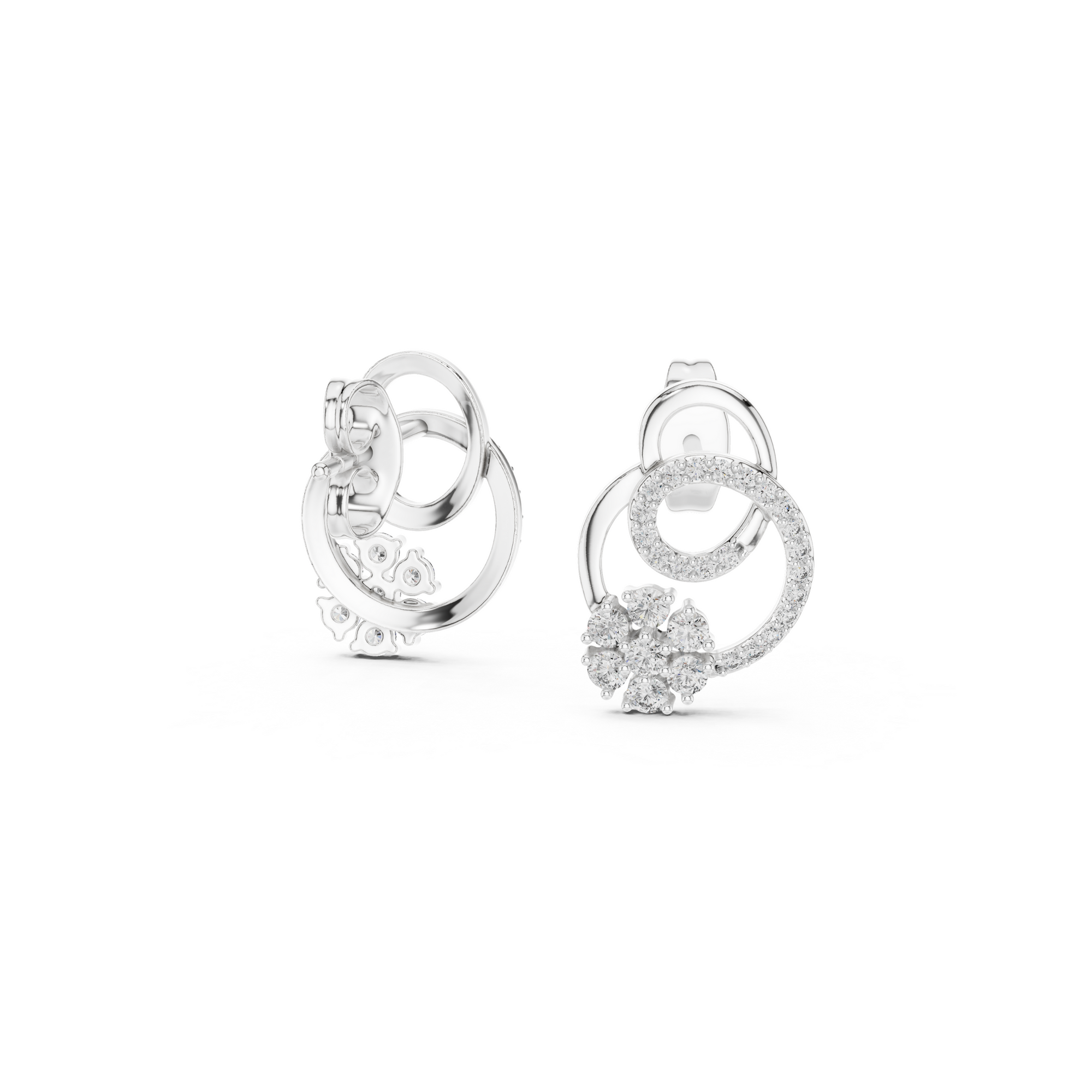 Petal Cluster Lab Grown Diamond Earrings