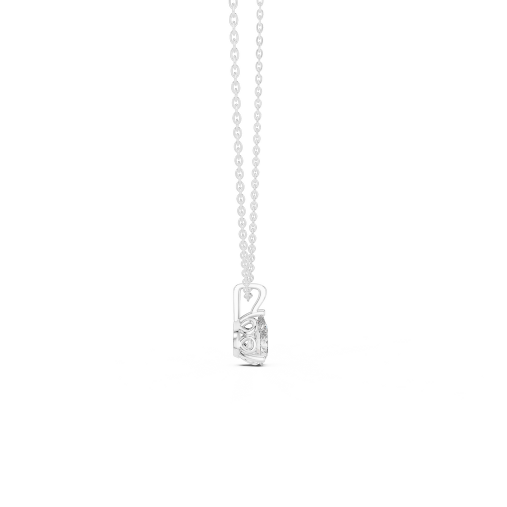 Pear Cut Solitaire Lab Grown Diamond Pendant