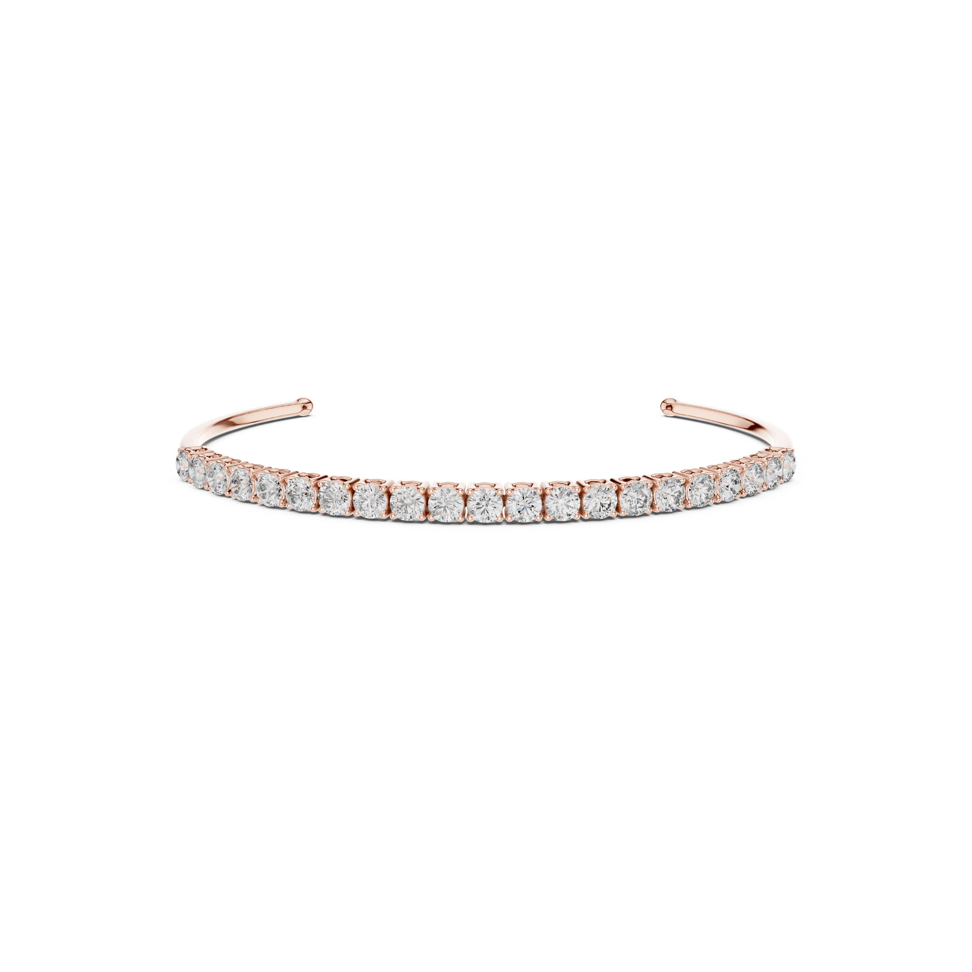 Open Cuff Lab Grown Diamond Bracelet