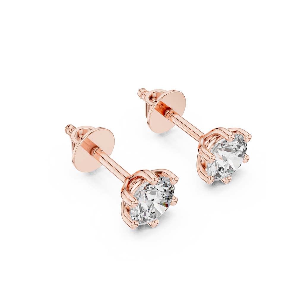 Classic Solitaire Lab Grown Diamond Stud