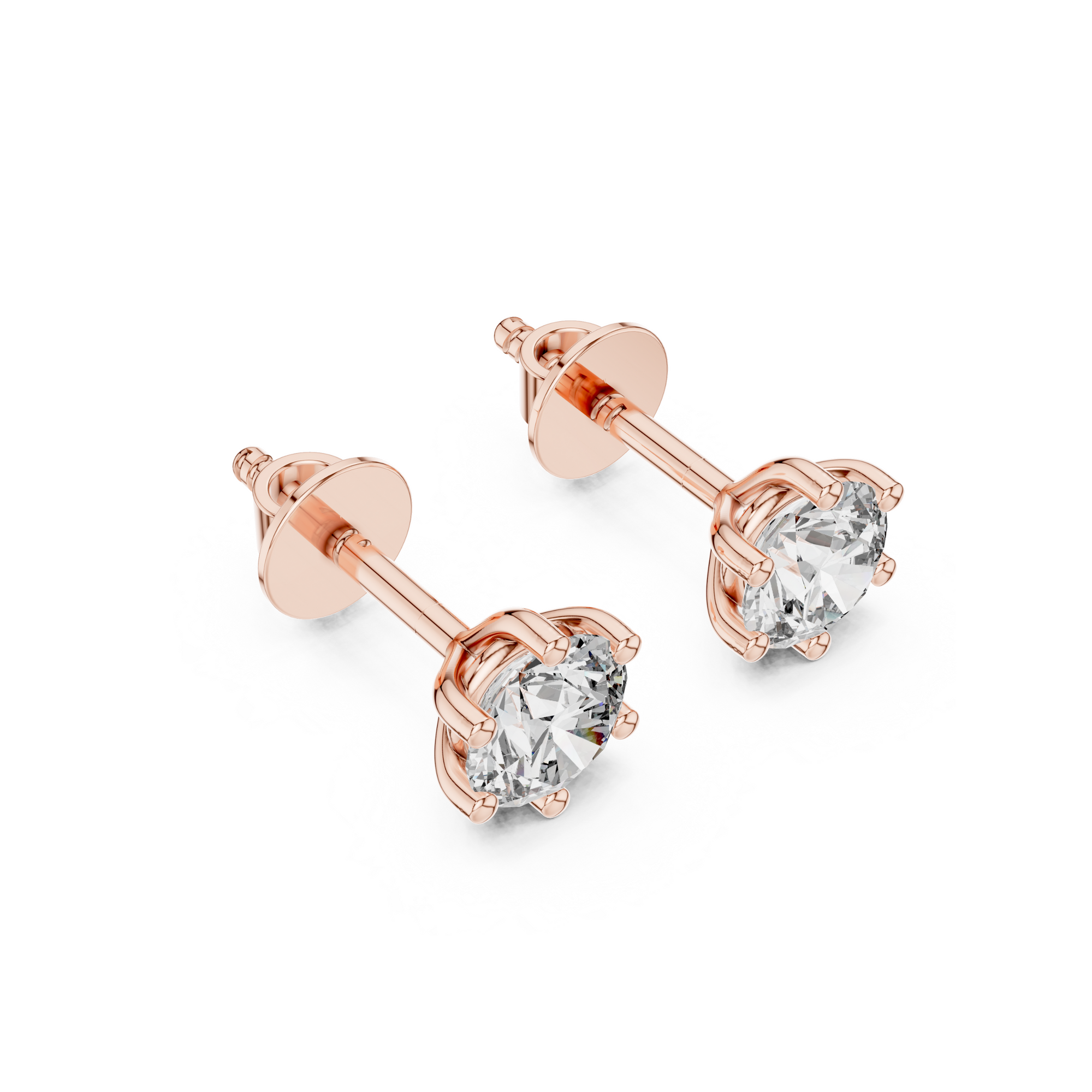 Classic Solitaire Lab Grown Diamond Stud