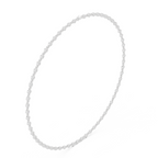 Classic Bezel Set Lab Grown Diamond Necklace