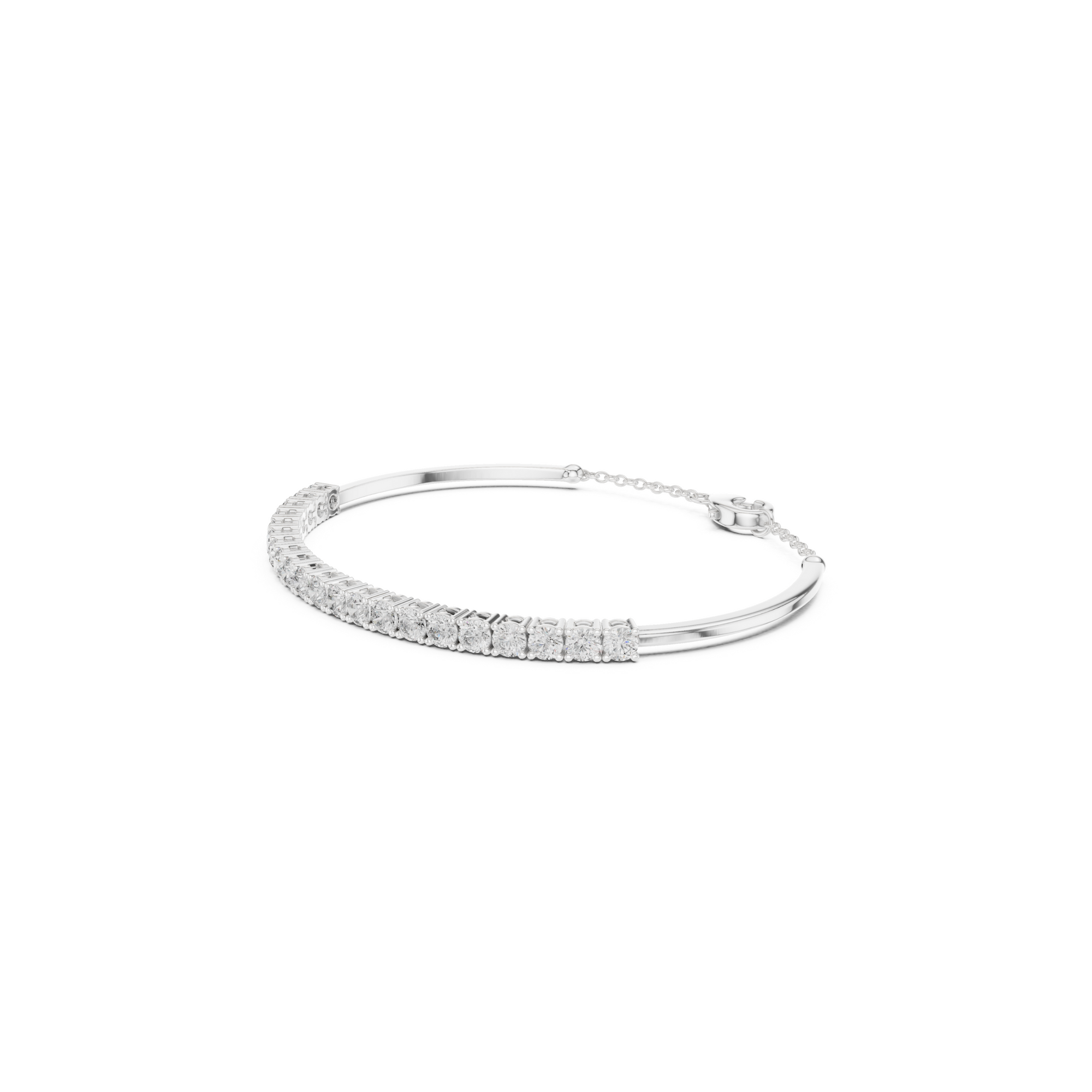 Elegant Lab Grown Diamond Chain Bracelet