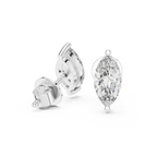 Marquise-Cut Lab Grown Diamond Stud