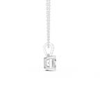 Asscher Cut Solitaire Diamond Pendant
