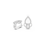 Slick Harmony Diamond Hoop Earring