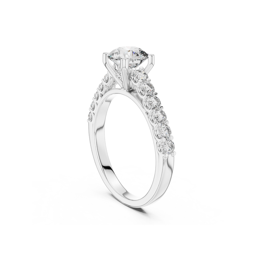 Vintage Classic Diamond Engagement Ring