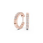 Classic Diamond Huggie Hoop Earrings