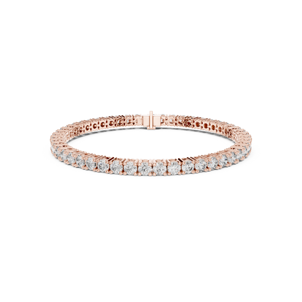 Brilliant Round Lab Grown Diamond Tennis Bracelet