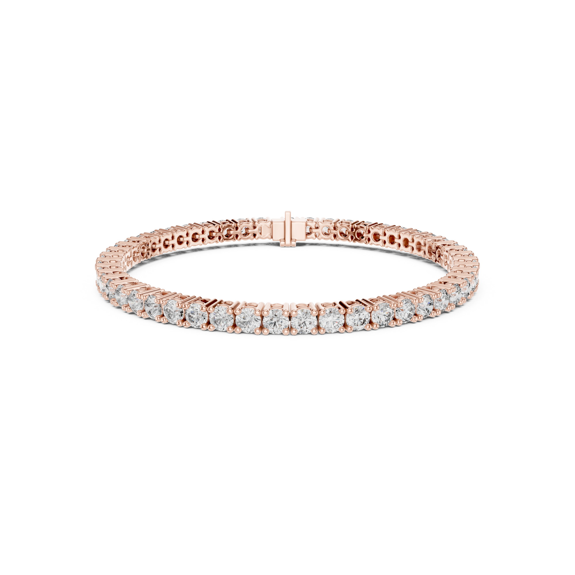 Brilliant Round Lab Grown Diamond Tennis Bracelet