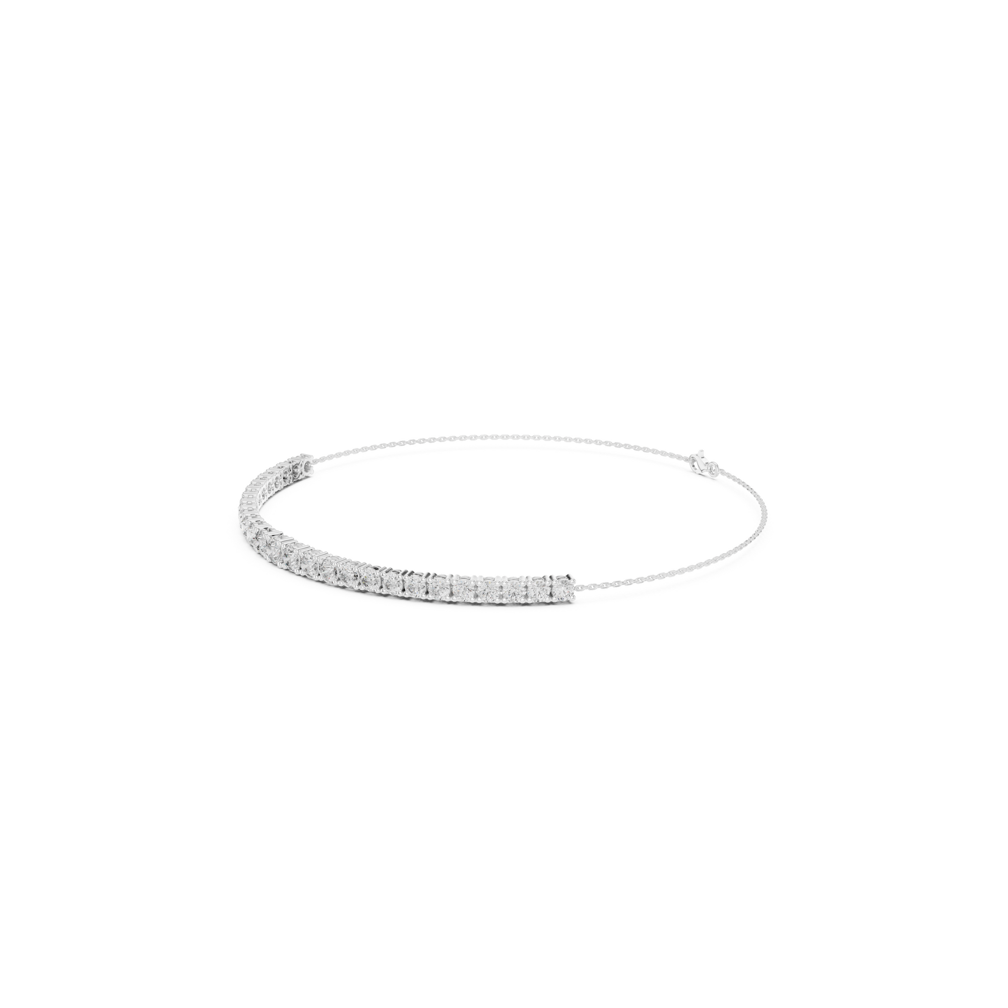 Delicate Lab Grown Diamond Chain Bracelet