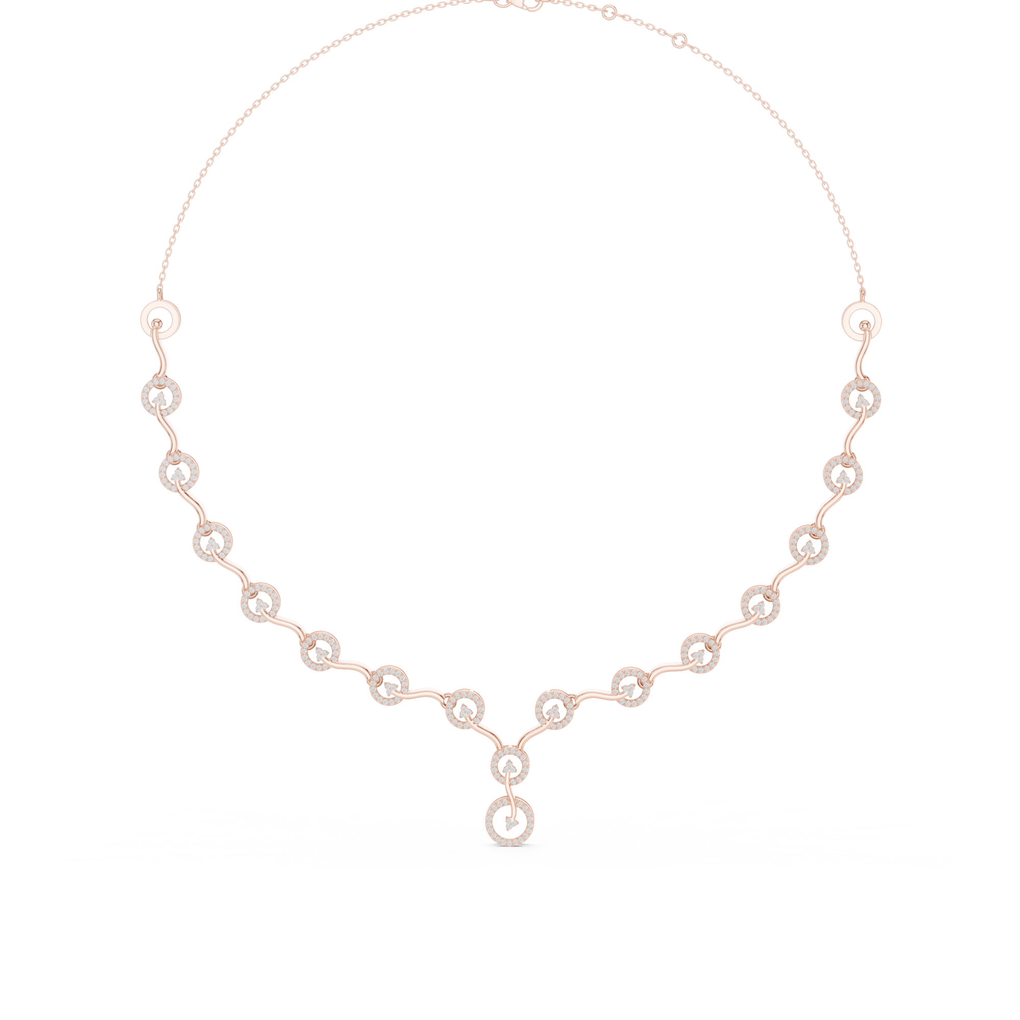 Circular Lab Grown Diamond Necklace