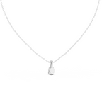 Pear Cut Solitaire Lab Grown Diamond Pendant