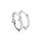 Baguette Lab Grown Diamond Hoop Earrings