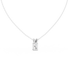 Radiant Cut Solitaire Lab Grown Diamond Pendant