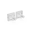Square Princess-Cut Diamond Halo Stud Earrings